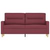 vidaXL 2-Sitzer-Sofa Weinrot 140 cm Stoff