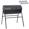vidaXL Fassgrill mit 2 Kochrosten 3 Stk. 80 x 73 x 90 cm Metall