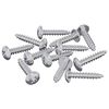 vidaXL Holzschrauben 12 pcs Silber M3,5 x 20 mm Stahl