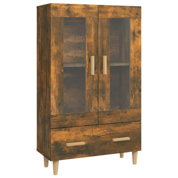 vidaXL Highboard Räuchereiche 70x31x115 cm Holzwerkstoff