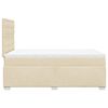 vidaXL Boxspringbett mit Matratze Creme 120x190 cm Stoff