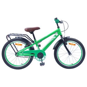 vidaXL Kinderfahrrad 20 Zoll f&uuml;r 6-11 Jahre alt Gr&uuml;n