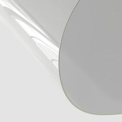 vidaXL Tischfolie Transparent Ø 90 cm 2 mm PVC