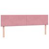 vidaXL Boxspringbett mit Matratze Rosa 180x220 cm Samt