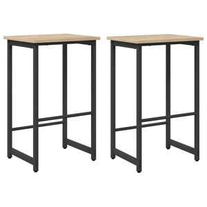vidaXL Barhocker 2 stk. Sonoma-Eiche 40 x 32 x 74 cm Holzwerkstoff