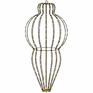 vidaXL Weihnachts-Finial-Licht 320 LEDs Warmes Wei&szlig;