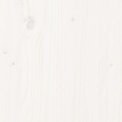 vidaXL Pflanzkübel Weiß 60x60x60 cm Massivholz Kiefer