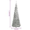 vidaXL Pop-Up-Weihnachtsbaum K&uuml;nstlich Beschneit 200 LEDs 210 cm