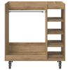 vidaXL Golf Schrank Mit Rad Uni Artisan-Eiche 65 x 45 x 98 cm