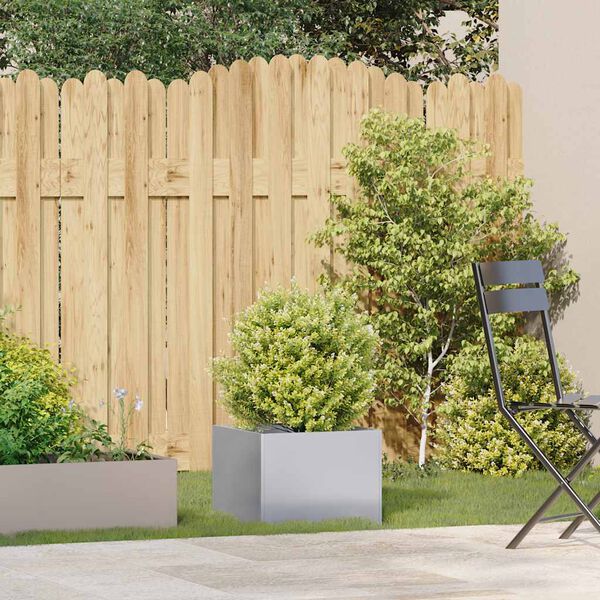 vidaXL Pflanzgefäß 40x40x30 cm Stahl verzinkt