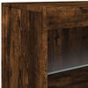 vidaXL Sideboard mit LED-Leuchten R&auml;uchereiche 164x37x67 cm