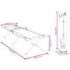 vidaXL Klapp Schlafbett f&uuml;rs Camping 2 pcs Gr&uuml;n 193 x 69 x 45 cm