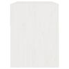 vidaXL Nachttisch Weiß 40x31x40 cm Massivholz Kiefer