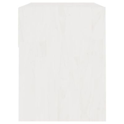 vidaXL Nachttisch Weiß 40x31x40 cm Massivholz Kiefer
