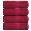 vidaXL G&auml;stet&uuml;cher FROGN 4 Stk. Bordeaux 30x50 cm 360 g/m&sup2;