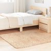 vidaXL Teppich Shaggy Hochflor NAVARRA Beige 120x120 cm Polyester