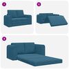 vidaXL Schlafsofa 60cm Blau Samt