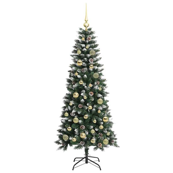 vidaXL K&uuml;nstlicher Weihnachtsbaum mit 150 LEDs mit St&auml;nder Gr&uuml;n 150 cm
