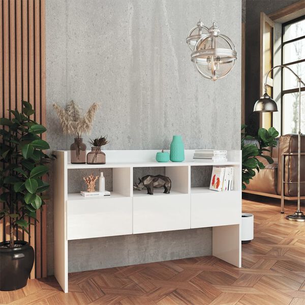 vidaXL Sideboard Hochglanz-Weiß 105x30x70 cm Holzwerkstoff