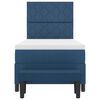 vidaXL Boxspringbett mit Matratze mit Kopfteil Blau 100 x 200 cm Stoff