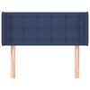 vidaXL Kopfteil mit Ohren Blau 103x16x78/88 cm Stoff