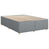 vidaXL Boxspringbett mit Matratze Hellgrau 140x190 cm Stoff