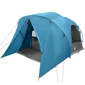 vidaXL Dome Zelt f&uuml;r 6 Personen mit Dach Blau 500 x 314 x 206 cm
