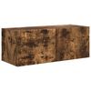 vidaXL TV-Wandschrank 78,5 x 31 x 29,5 cm R&auml;uchereiche Holzwerkstoff