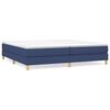 vidaXL Boxspringbett mit Matratze Blau 200x200 cm Stoff