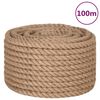vidaXL Juteseil 100 m L&auml;nge 16 mm St&auml;rke