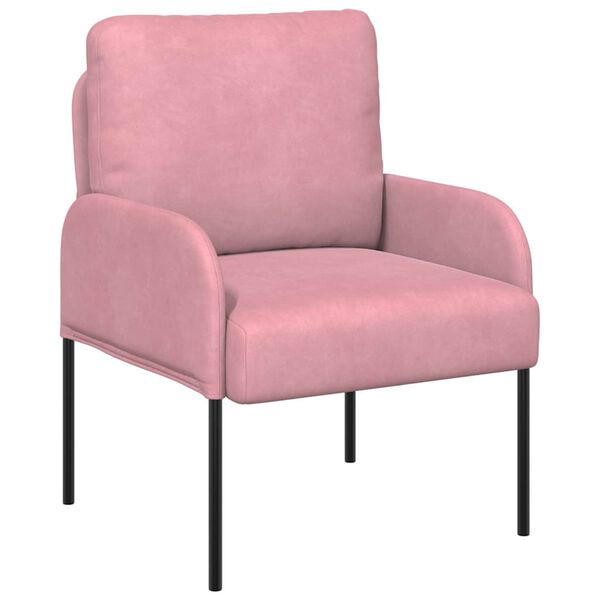 vidaXL Sofas mit Kissen 55cm Rosa Sperrholz