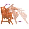 vidaXL Picknicktisch mit Bänken 2-in-1 Massivholz Tanne