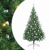 vidaXL K&uuml;nstlicher vorbeleuchteter Weihnachtsbaum Gr&uuml;n 180 cm PVC