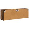 vidaXL TV-Wandschrank 2 pcs Ger&auml;ucherte Eiche 59,5 x 31 x 40 cm
