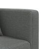 vidaXL Schlafsofa in L-Form Dunkelgrau 275x140x70 cm Stoff