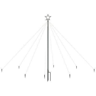 vidaXL Weihnachtsbaum-Lichterkette Indoor Outdoor 400 LEDs Bunt 2,5 m