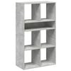 vidaXL B&uuml;cherregal Betongrau 66x31x112 cm Holzwerkstoff