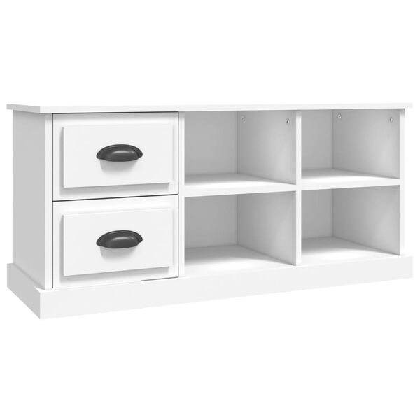 vidaXL TV-Schrank Weiß 102x35,5x47,5 cm Holzwerkstoff