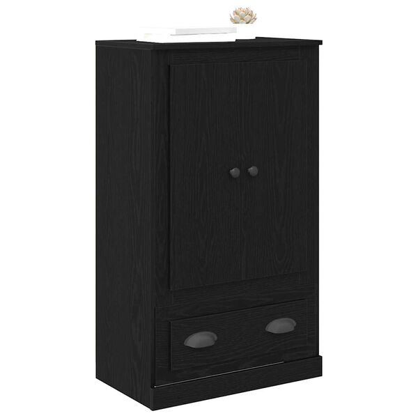 vidaXL Highboard Schwarz Eichen-Optik 60 x 35,5 x 103,5 cm