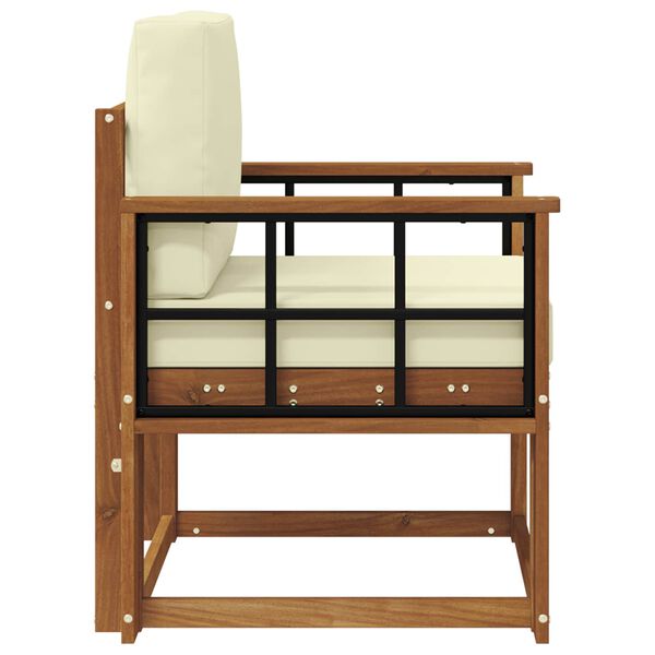 vidaXL Outdoor-Sofagarnitur Massives Akazienholz und Polyester