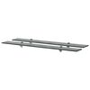 vidaXL Schweberegale 2 Stk. Glas 90x20 cm 8 mm