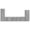 vidaXL TV-Schrankset 4 pcs Graues Sonoma Holzwerkstoff
