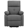 vidaXL Massagesessel mit Aufstehhilfe Dunkelgrau Stoff