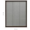 vidaXL Insektenschutz-Plissee f&uuml;r Fenster Aluminium Braun 60x80 cm