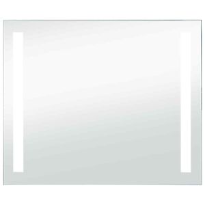 vidaXL Badezimmer-Wandspiegel mit LEDs 80x60 cm