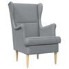 vidaXL Sessel Hellgrau Stoff