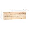 vidaXL Spatzenhaus 5-fach 68x15x21 cm Tannenholz