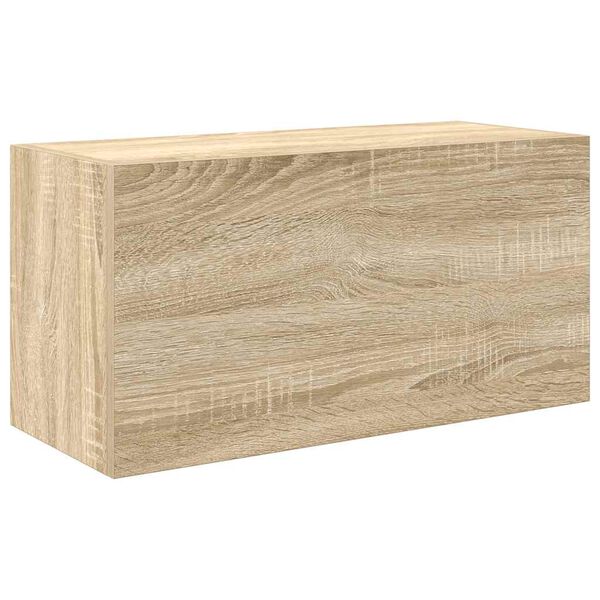 vidaXL Bad-Wandschrank Sonoma-Eiche 60x25x30 cm Holzwerkstoff
