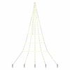 vidaXL LED Weihnachtsbaum mit Erdspie&szlig;en Warmes Wei&szlig; 306 cm Metall