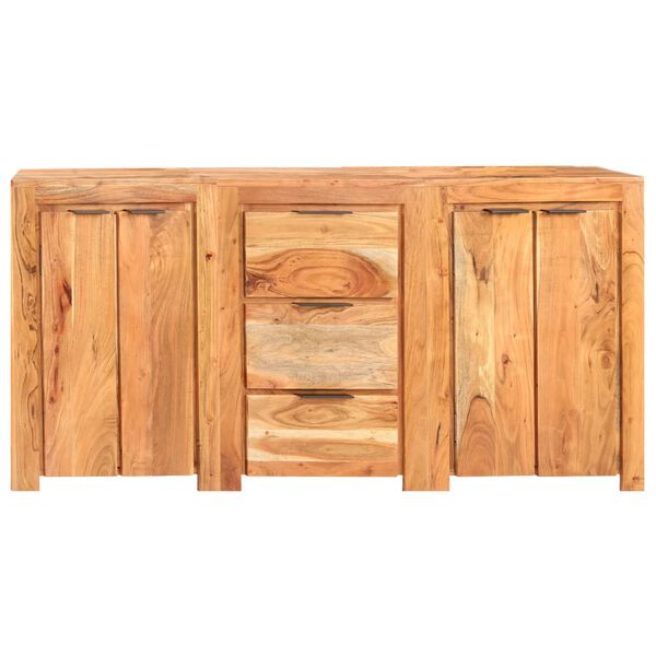 vidaXL Sideboard mit 3 Schubladen und 4 T&uuml;ren Akazie Massivholz